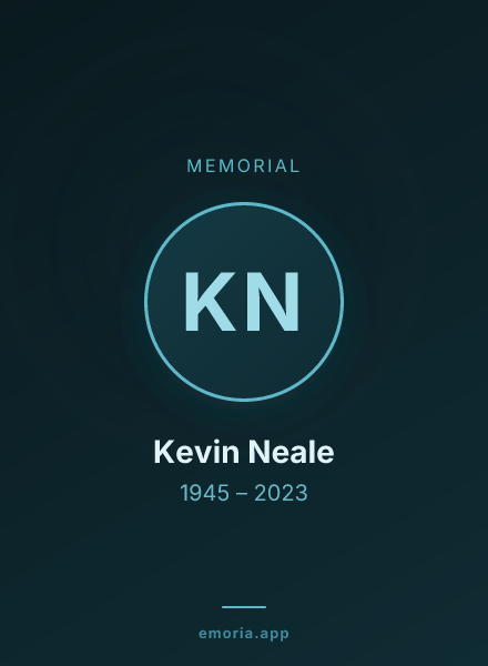 Memorial portrait of Kevin Neale