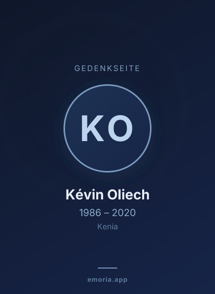 Gedenkportrait von Kévin Oliech