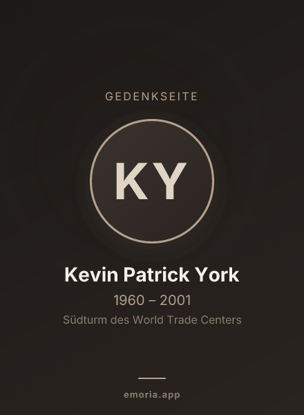 Gedenkportrait von Kevin Patrick York