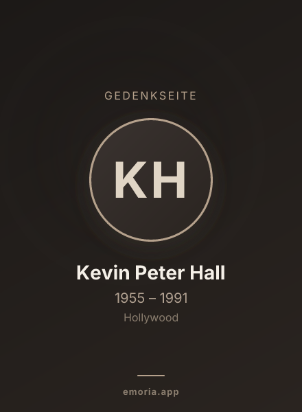 Gedenkportrait von Kevin Peter Hall