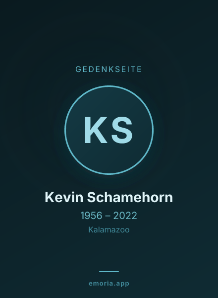 Gedenkportrait von Kevin Schamehorn
