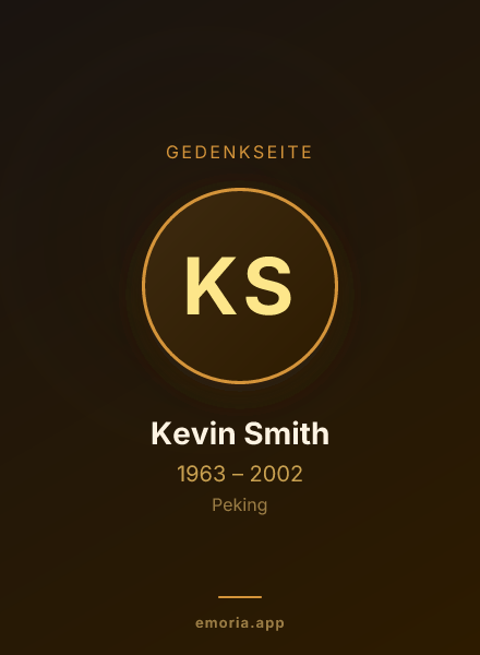 Gedenkportrait von Kevin Smith