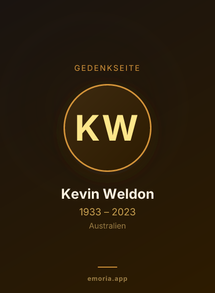 Gedenkportrait von Kevin Weldon