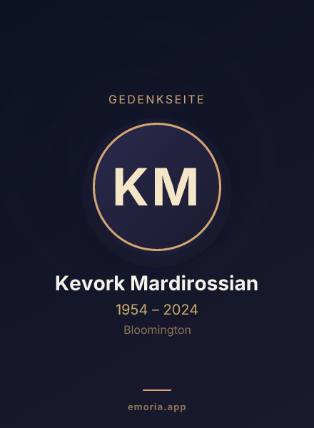 Gedenkportrait von Kevork Mardirossian