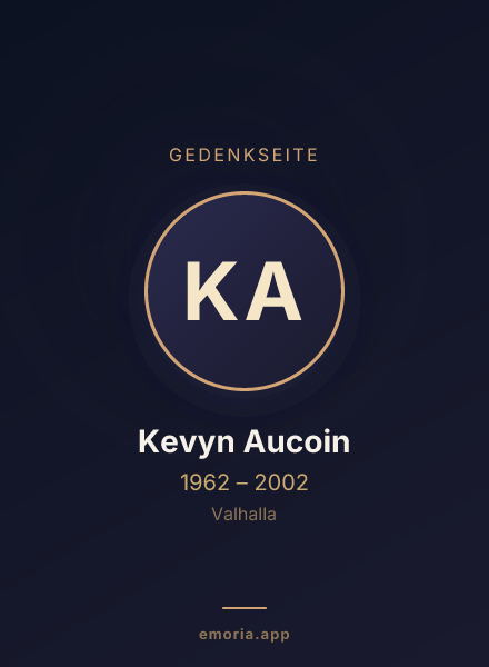 Gedenkportrait von Kevyn Aucoin