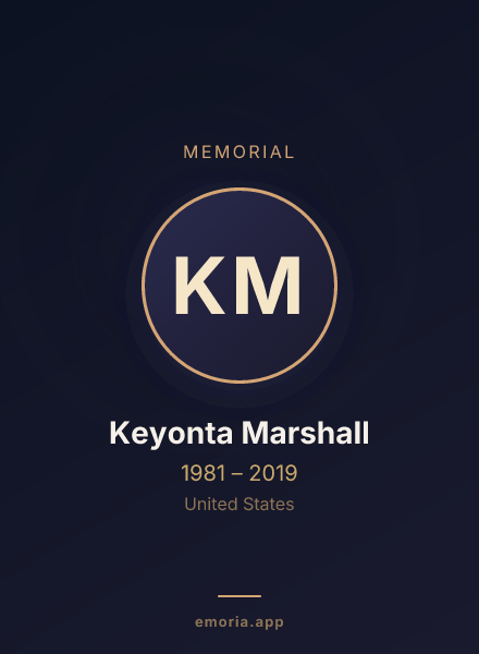 Memorial portrait of Keyonta Marshall