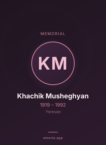 Memorial portrait of Khachik Musheghyan