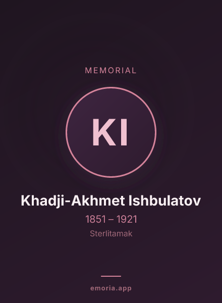 Memorial portrait of Khadji-Akhmet Ishbulatov
