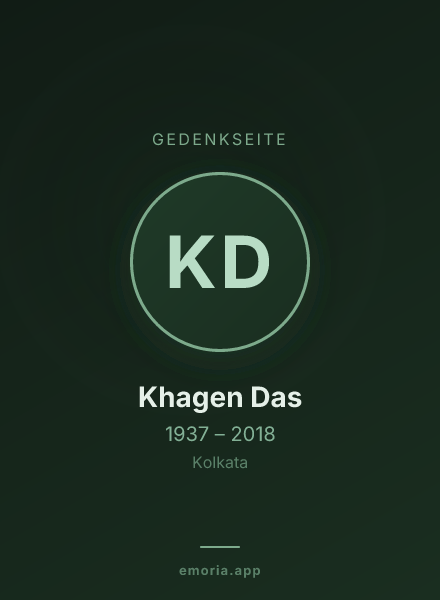 Gedenkportrait von Khagen Das