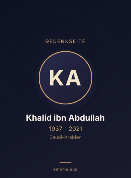 Gedenkportrait von Khalid ibn Abdullah