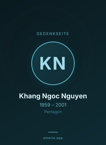 Gedenkportrait von Khang Ngoc Nguyen