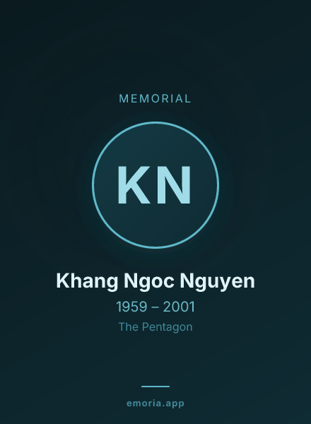 Memorial portrait of Khang Ngoc Nguyen