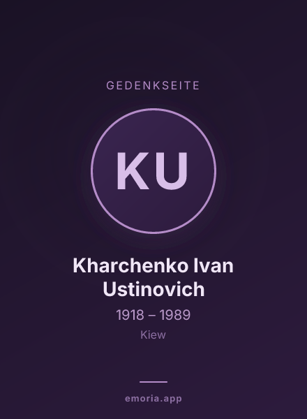 Gedenkportrait von Kharchenko Ivan Ustinovich