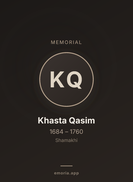 Memorial portrait of Khasta Qasim
