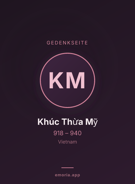 Gedenkportrait von Khúc Thừa Mỹ