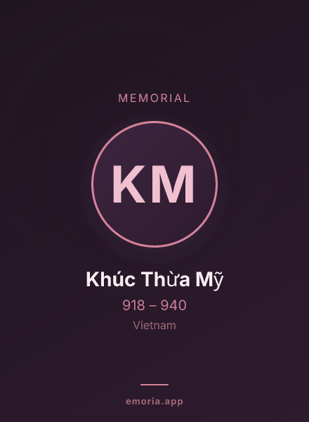 Memorial portrait of Khúc Thừa Mỹ