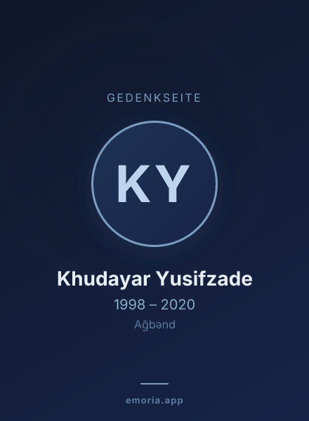 Gedenkportrait von Khudayar Yusifzade