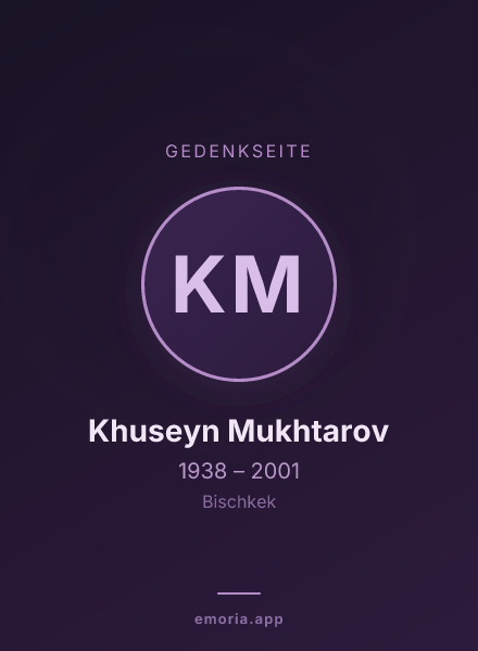 Gedenkportrait von Khuseyn Mukhtarov