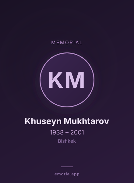 Memorial portrait of Khuseyn Mukhtarov