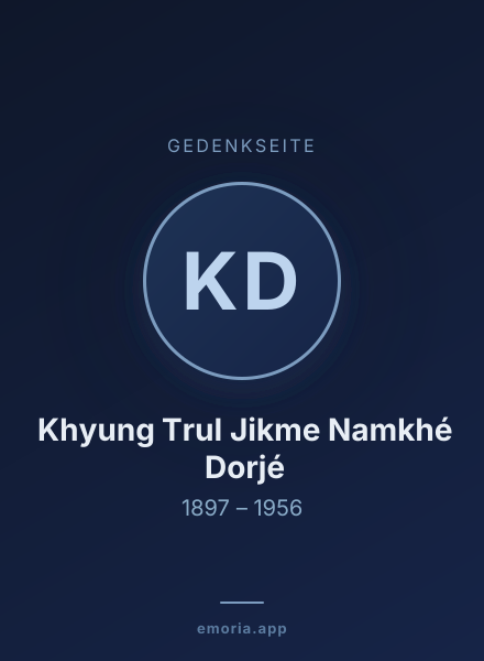 Gedenkportrait von Khyung Trul Jikme Namkhé Dorjé