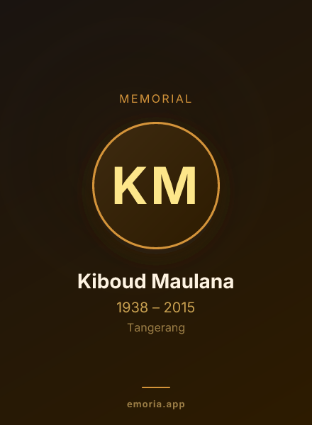 Memorial portrait of Kiboud Maulana