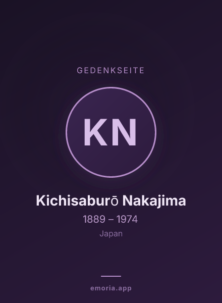 Gedenkportrait von Kichisaburō Nakajima