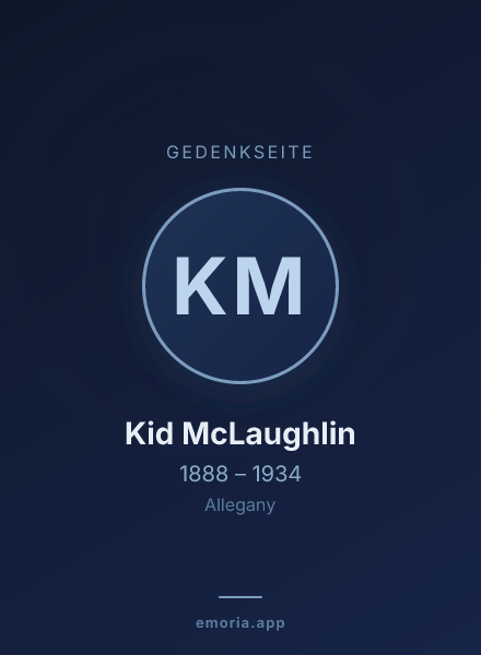 Gedenkportrait von Kid McLaughlin