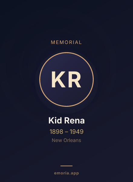 Memorial portrait of Kid Rena