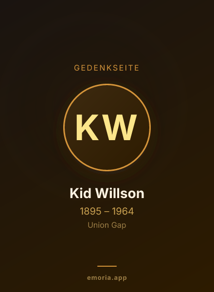 Gedenkportrait von Kid Willson