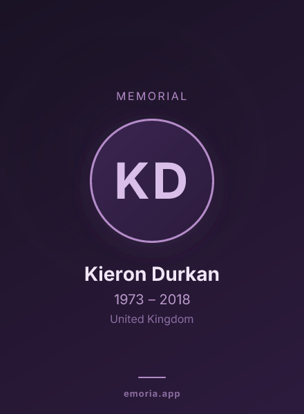 Memorial portrait of Kieron Durkan
