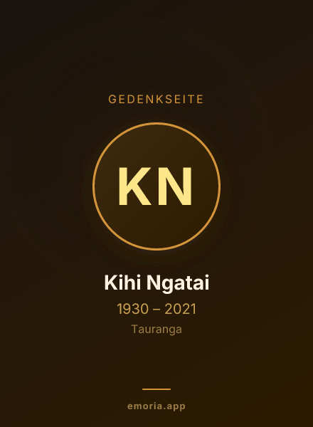 Gedenkportrait von Kihi Ngatai