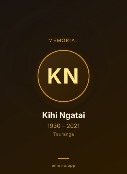 Memorial portrait of Kihi Ngatai