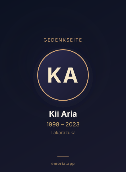 Gedenkportrait von Kii Aria