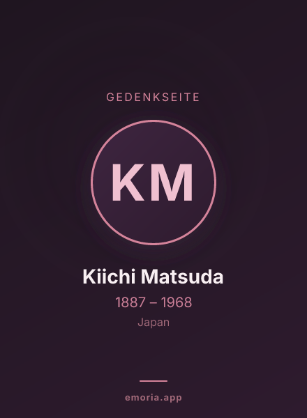 Gedenkportrait von Kiichi Matsuda