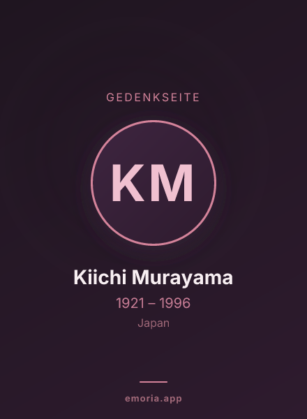 Gedenkportrait von Kiichi Murayama