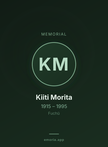 Memorial portrait of Kiiti Morita