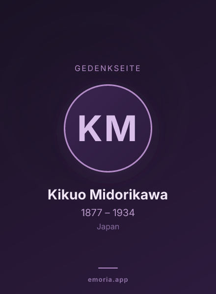 Gedenkportrait von Kikuo Midorikawa