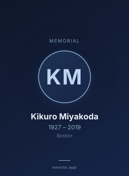 Memorial portrait of Kikuro Miyakoda