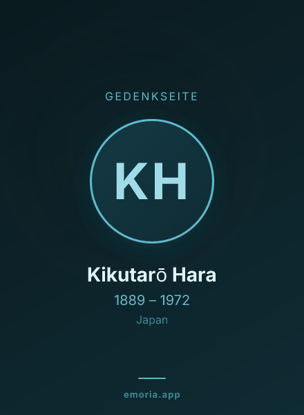 Gedenkportrait von Kikutarō Hara