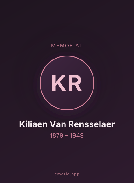 Memorial portrait of Kiliaen Van Rensselaer