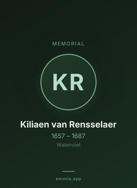 Memorial portrait of Kiliaen van Rensselaer