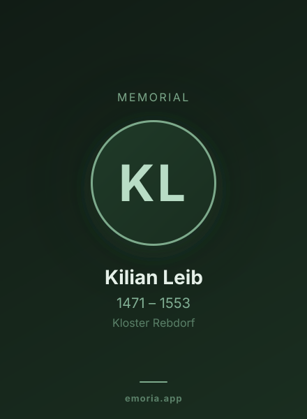 Memorial portrait of Kilian Leib
