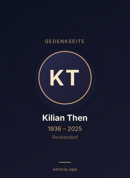 Gedenkportrait von Kilian Then
