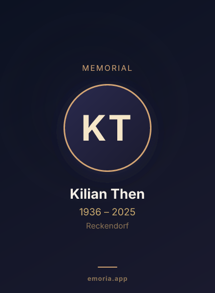 Memorial portrait of Kilian Then