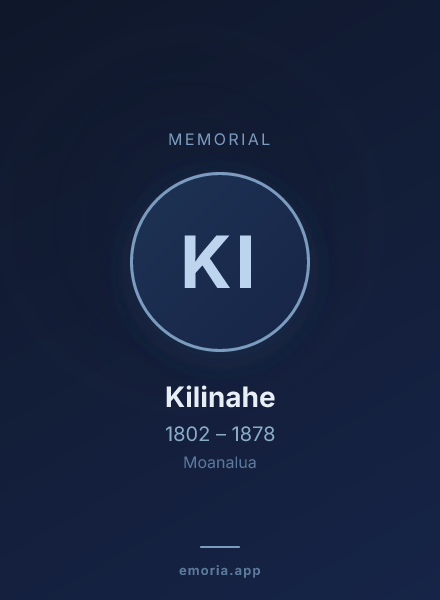 Memorial portrait of Kilinahe