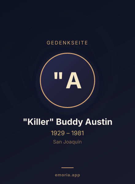 Gedenkportrait von "Killer" Buddy Austin