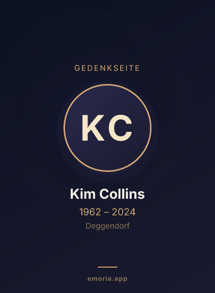 Gedenkportrait von Kim Collins