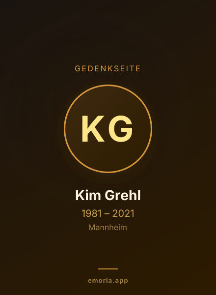 Gedenkportrait von Kim Grehl