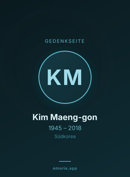 Gedenkportrait von Kim Maeng-gon