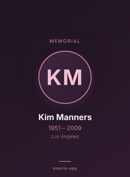 Memorial portrait of Kim Manners